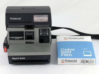 Vintage Polaroid Spirit 600 Camera With Color Instant Film