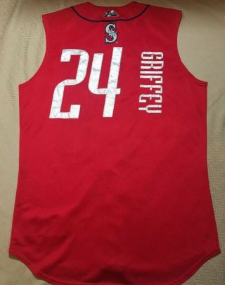 Authentic Rare Ken Griffey 1999 All Star Game Sleeveless Jersey Large 2