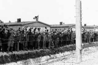 Dachau Prisons Camp Liberation Americans Germany 1945 Photo Photograph 4x6