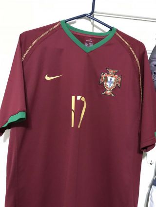 C Ronaldo 17 Portugal Nike Soccer Jersey Football Shirt Vtg Size Large
