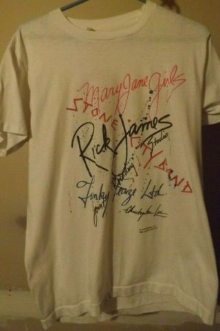 Rick James Cold Blooded 1983 Tour T - Shirt Vintage Xl Mary Jane Girls