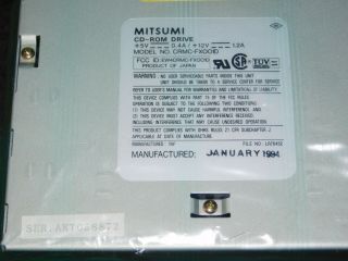 NOS Vtg Mitsumi CRMC - FX001D Computer Desktop PC CD - ROM Disc Drive 74 - 1881A Card 4