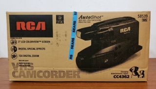 Nib Vintage Rca Camcorder Cc4362 Video Camera Factory Made In Japan