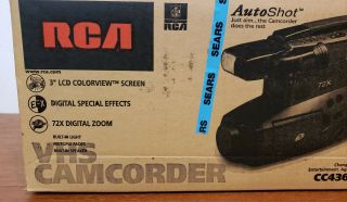 NIB Vintage RCA Camcorder CC4362 Video Camera Factory Made in Japan 3