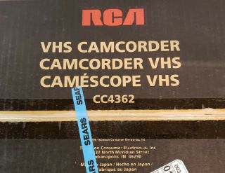 NIB Vintage RCA Camcorder CC4362 Video Camera Factory Made in Japan 6
