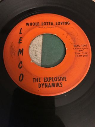 The Explosive Dynamiks Whole Lotta Loving Rare Northern Soul Funk Lemco