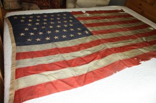 Vintage 1908 - 1912 46 Star Us Flag