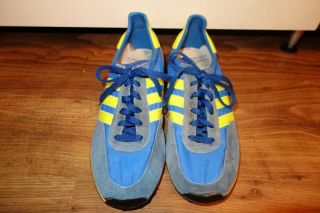 RARE VINTAGE ' 80 ADIDAS TRX TRAINERS,  MADE IN WEST GERMANY,  UK 8,  EU 42 2