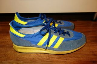 RARE VINTAGE ' 80 ADIDAS TRX TRAINERS,  MADE IN WEST GERMANY,  UK 8,  EU 42 4