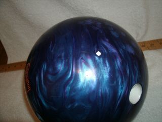 15lb Brunswick VINTAGE VAPOR ZONE Bowling Ball and canvas bag marked ktc 9039 5