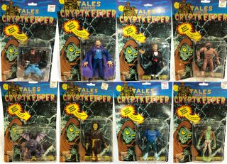 Vintage Ace Novelty Tales From The Crypt Keeper Figures - Complete Set Of 8