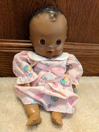 Vintage Amosandra Black Baby Doll Ruth E Newton Sun Rubber Co African American