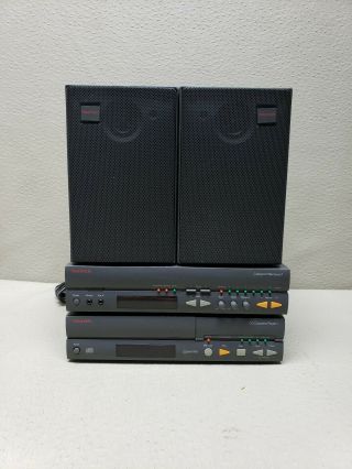 Rare 1993 Nakamichi Compact Receiver 1 & Cd Cassette Player 1 W/ 2 Speaker 2990