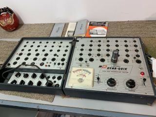 Vintage B&k Dyna - Quik 650 Mutual Conductance Tube Tester Checker,  610 Test Panel