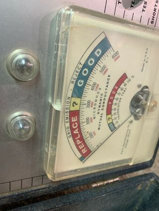 Vintage B&K Dyna - Quik 650 Mutual Conductance Tube Tester Checker,  610 Test Panel 5