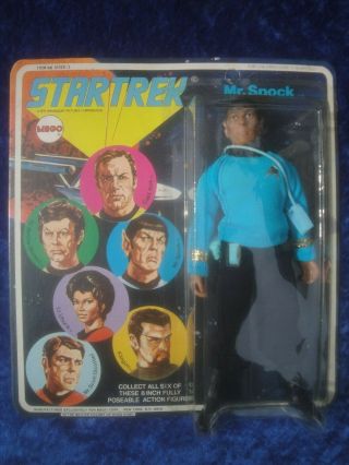 Vintage Star Trek Mego Mr Spock Vulcan 8 " Figure Unpunched Moc Space