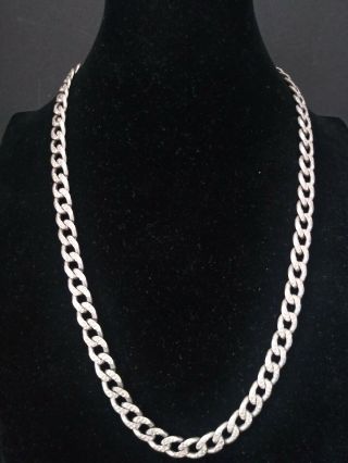 Vintage 925 Sterling Silver 20 " Inch Mens Link Chain Necklaces Heavy 51.  8g