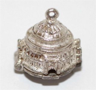 Rare Opening London Royal Albert Hall Sterling Silver Vintage Bracelet Charm