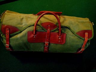 Vintage Gokey (orvis) Canvas/leather Medium Duffle Travel Bag St Paul Mn Usa