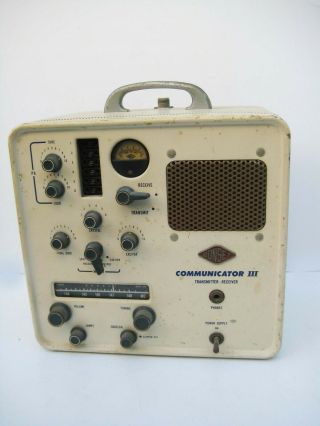 Vintage Gonset AM 6 Meter Communication III Ham Shortwave Radio 2 Way 3