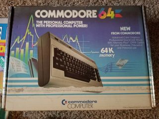 Vintage Commodore 64 Computer w/ Box,  Cables,  & POWERS ON,  NO VIDEO 6