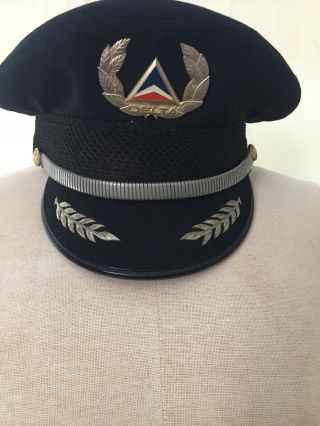 Vintage Delta Air Lines Pilot Captian Cap W/ Badge - Superior Uniform Cap Co.