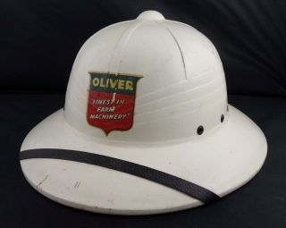 Vintage Oliver Tractor Farm Machinery Pith Hat