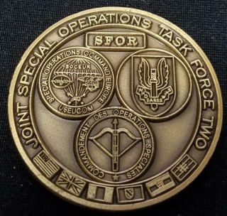 Ultra Rare Joint Special Operations Task Force Ii Bosnia V2 Challenge Coin