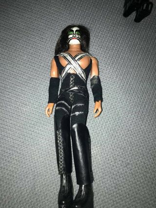 Vintage Peter Criss 12 " Mego 1977 Kiss Doll Action Figure W/original Outfit