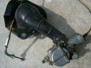 Vintage Honda 71 - 74 Sl125 Cl Cb Carburetor Assembly Air/tool Box Conneting Tube,