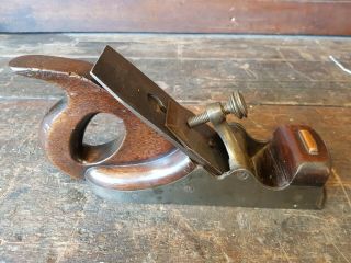 Stunning Vintage Screw Sided Infill Smoothing Plane Lovely E01286