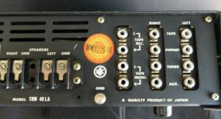 NIKKO TRM 40LA Vintage Solid State Stereo Integrated Amplifier 4