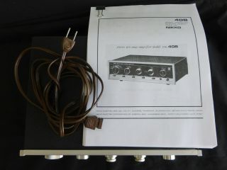 NIKKO TRM 40LA Vintage Solid State Stereo Integrated Amplifier 7