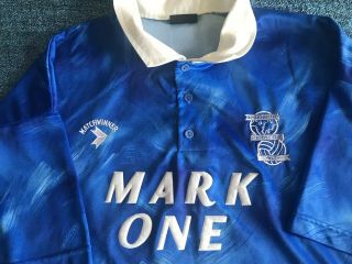 Birmingham City 1990/91 Match Winner Mark One Vintage Shirt Size L 2