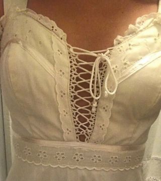 1970s vintage Gunne Sax dress XS Corset bodice,  maxi skirt.  Hippie,  prairie. 5