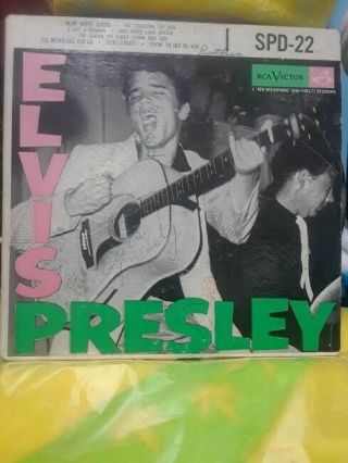 Rare Rca Victor Elvis Presley 1956 Self Titled Double 45 Spd - 22