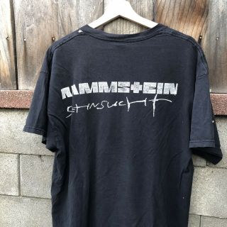 Vintage Rammstein Sehnsucht Shirt XLARGE 1998 AUTHENTIC Blue Grape Concert Tour 4