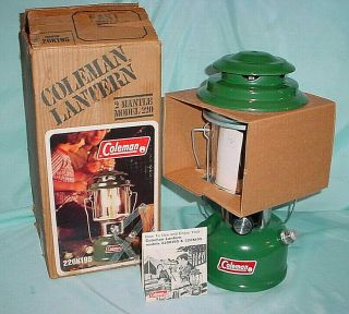 Vintage Coleman Lantern Unfired 220k195 220 Double Mantle Camping