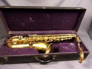 `vintage Selmer Buescher Stencil Low Pitch Saxophone 33702 1918? Light Wear