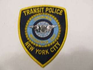 York City Transit Police Ceremonial Motorcycle Unit Patch Defunct