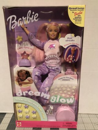 Barbie Doll Dream Glow Huggable Soft Body 2001 Vintage Nib Bedtime Barbie 