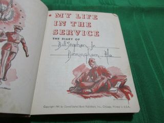 My Life in the Service WWII Soldier ' s Diary ' 43 Some Handwriting Red GUC 4