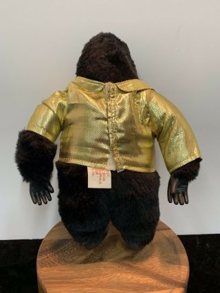 RARE VINTAGE SHOWBIZ PIZZA CHUCK E CHEESE FATZ GERONIMO GORILLA W/ TUX 10” Doll 3