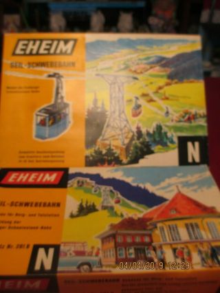 Vintage Eheim N Scale Cable Car 260 And Station 261 - B Nos Same As Brawn 6560