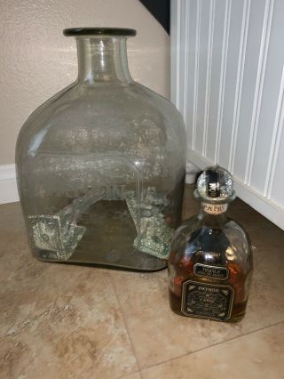 Patron 15 Liter Rare Glass Bottle With Glass Top Only 580 Made Very Rare