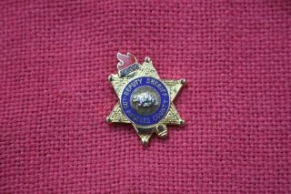 Los Angeles County Deputy Sheriff Badge Lapel Pin 1984 Olympics Pd United States