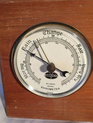 Vintage Amoco Gas Thermometer and Barometer Set - Very Rare 5