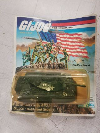 Vintage 1983 G.  I.  Joe Battle Tank (mobat) Die - Cast Metal,  Box Dmg 