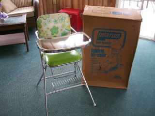 Vintage Baby High Chair,  With Box