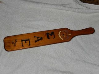 Vintage 1949 Wooden Spanking Paddle Drake University Sigma Alpha Epsilon